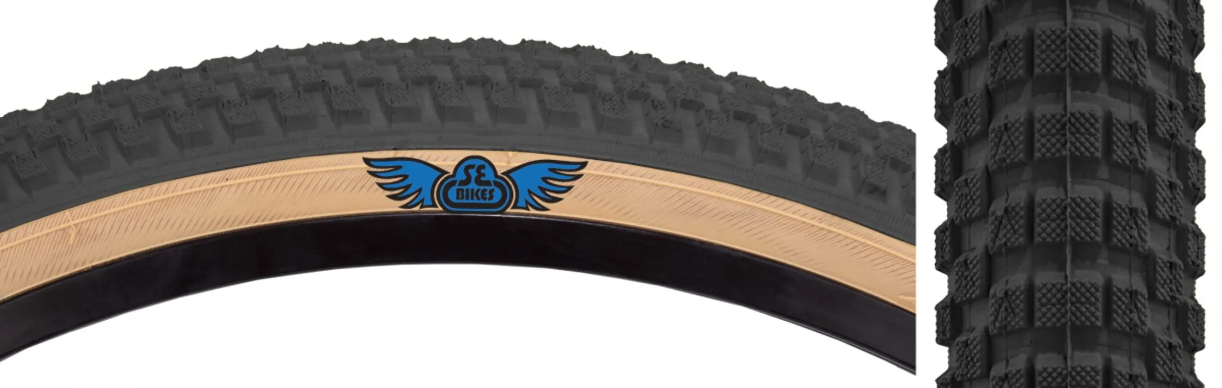 TIRE 24x2.0 SE Bikes CUB Black/Tan 27TPI Wire MPC for Smooth Rides and Enhanced Performance