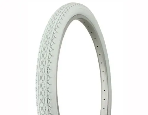 Tire Duro 26' x 2.125' Heavy Duty White Side Wall Bike Tire for Beach Cruisers and Trikes
