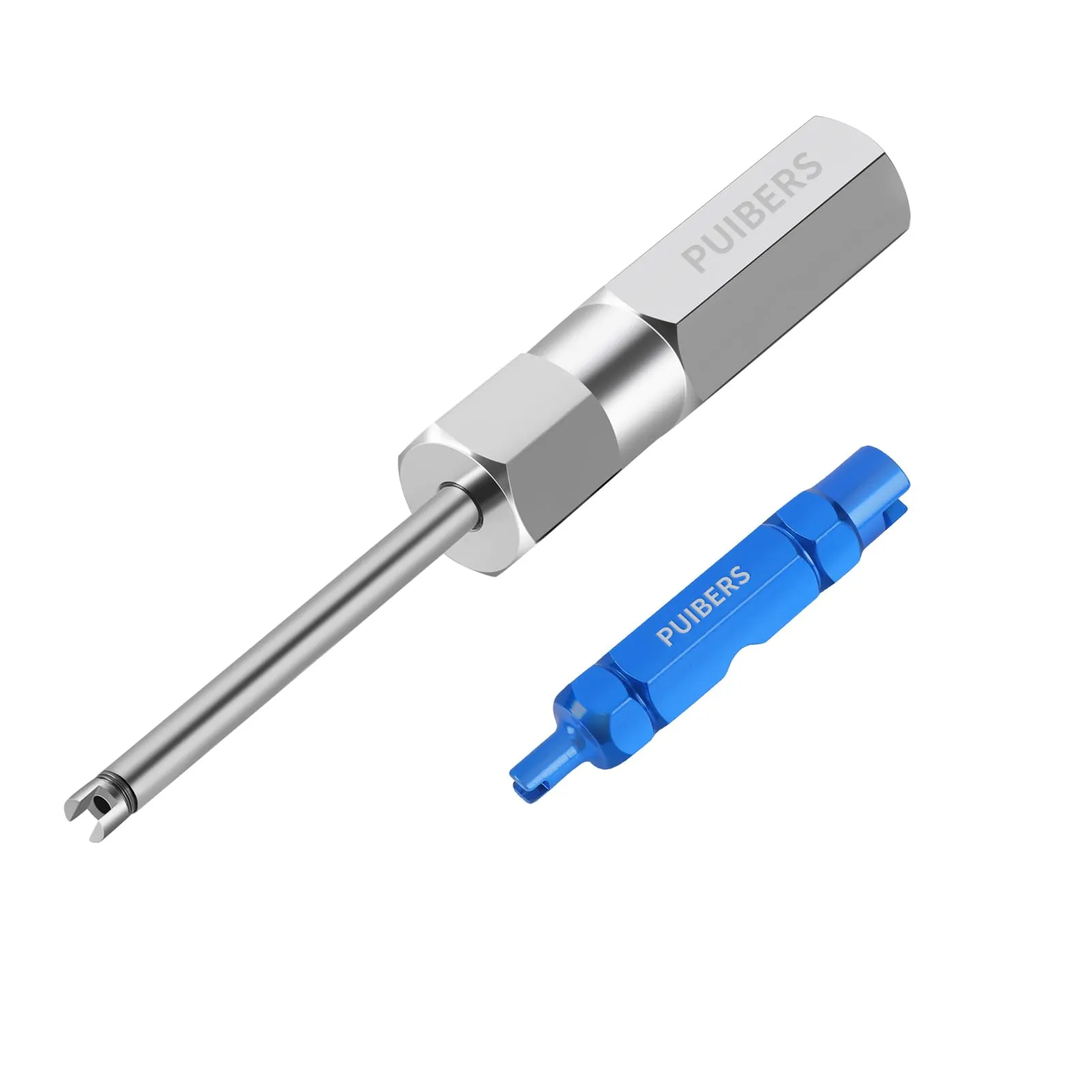 Tire Valve Stem Tool Kit - Presta & Schrader Core Removal with Stainless Steel & Aluminum Tools