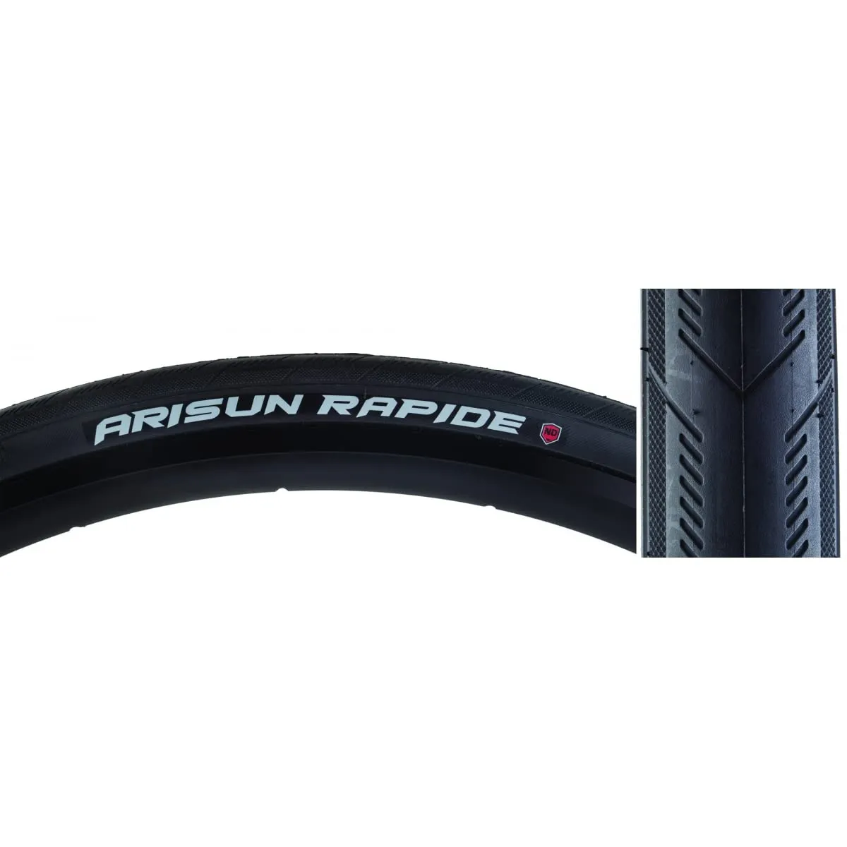 TIRES ARISUN RAPIDE 700x28 BLACK WIRE/30 ND - Puncture Resistant, Wet Weather Grip, Lightweight Design