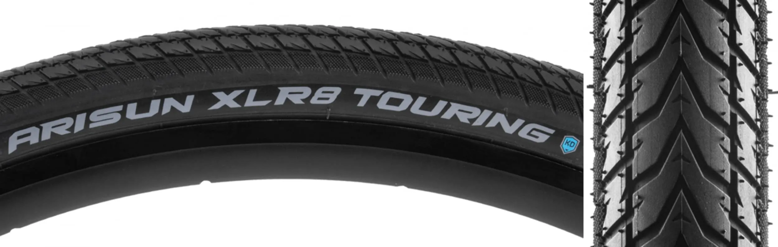 TIRES ARISUN XLR8 700x38 BK WIRE/60 KD - High-Performance E-Bike Tire with Reflective Sidewall