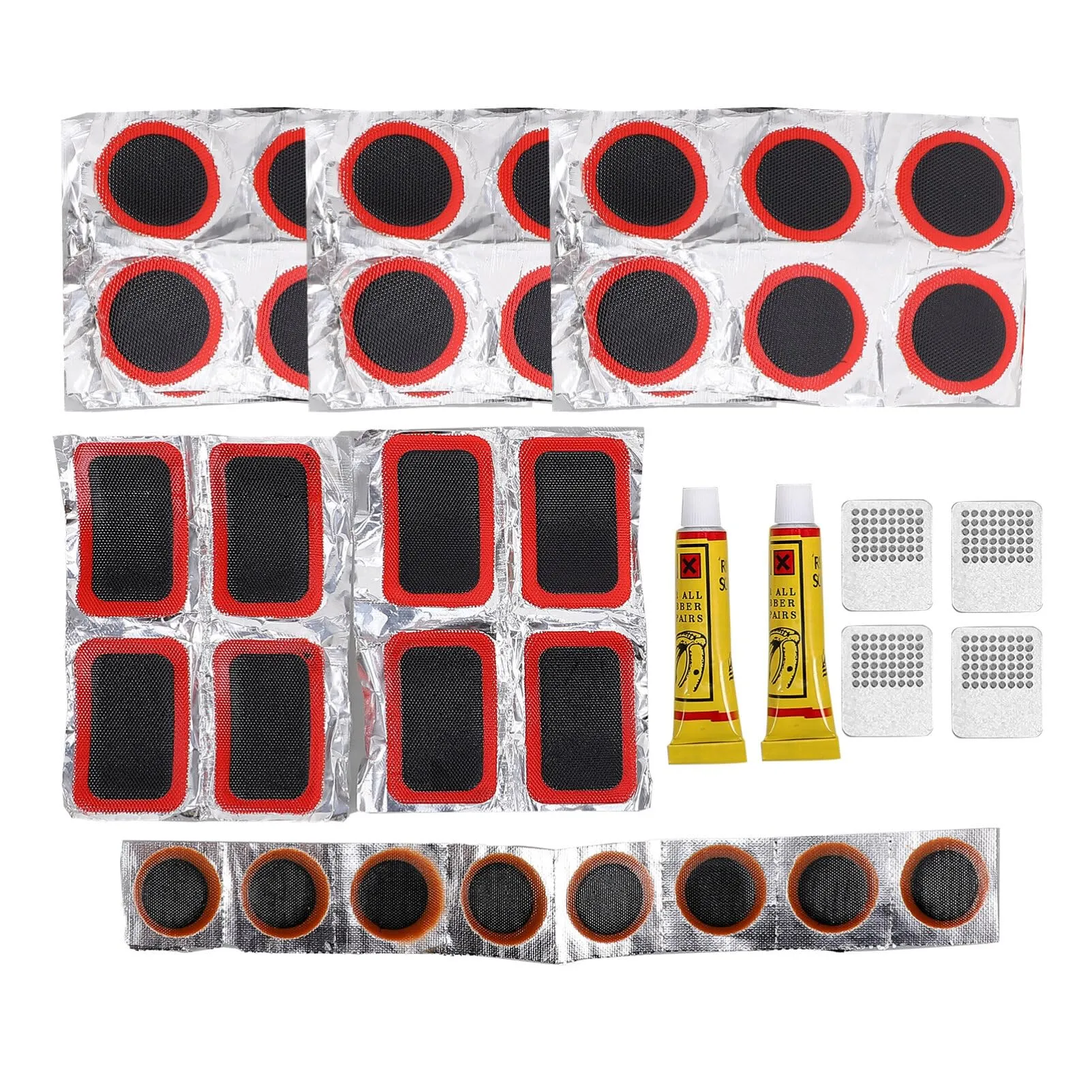 Toddmomy Bicycle Repair Patch Kit - Easy Tire Repair, Cost-Effective, Compact Storage, Multicolor