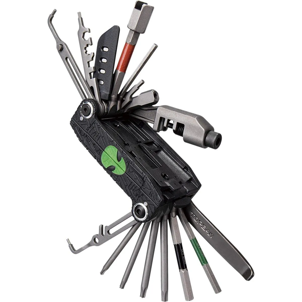 Topeak Alien X Multi-Tool - 38 Functions, Includes Torx, Allen Wrenches, Chain Tool, Nylon Bag