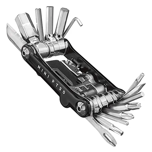 Topeak Mini PT30 Multi-Tool - 30 Functions, Compact, Durable with Carrying Case, 2.9'x1.6'x0.7'