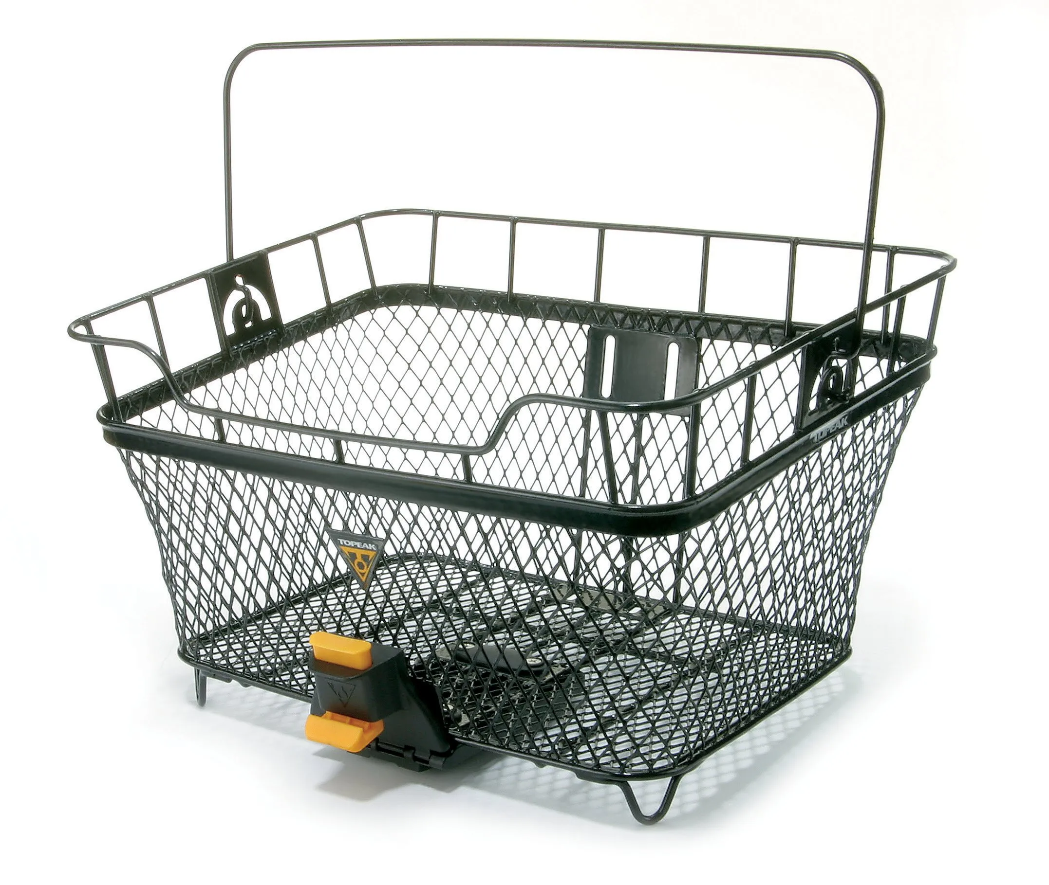 Topeak MTX Rear Bicycle Basket, 40.5 x 33.5 x 24.1 cm, Durable Welded Metal Wire, 7.5 kg Capacity