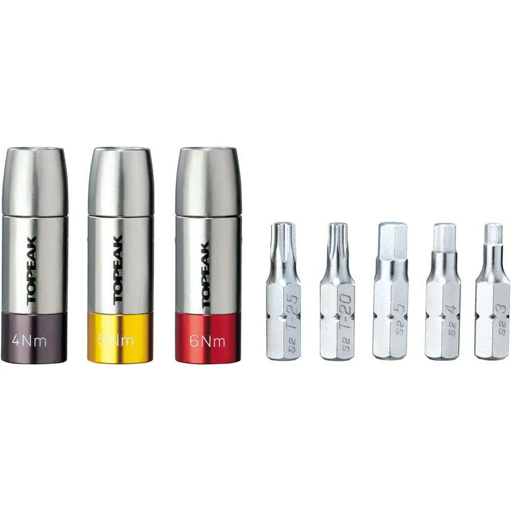 Topeak Nano TorqBox DX Bike Tool Set, 4Nm/5Nm/6Nm Torque Sockets & 5 Bits, Durable & Precise