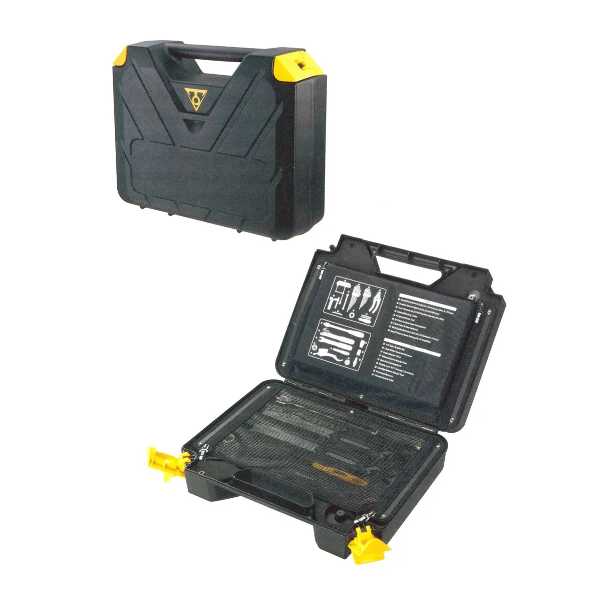 Topeak PrepBox Cycle Tool Kit - Yellow/Black with 18 Essential Tools for Bike Maintenance