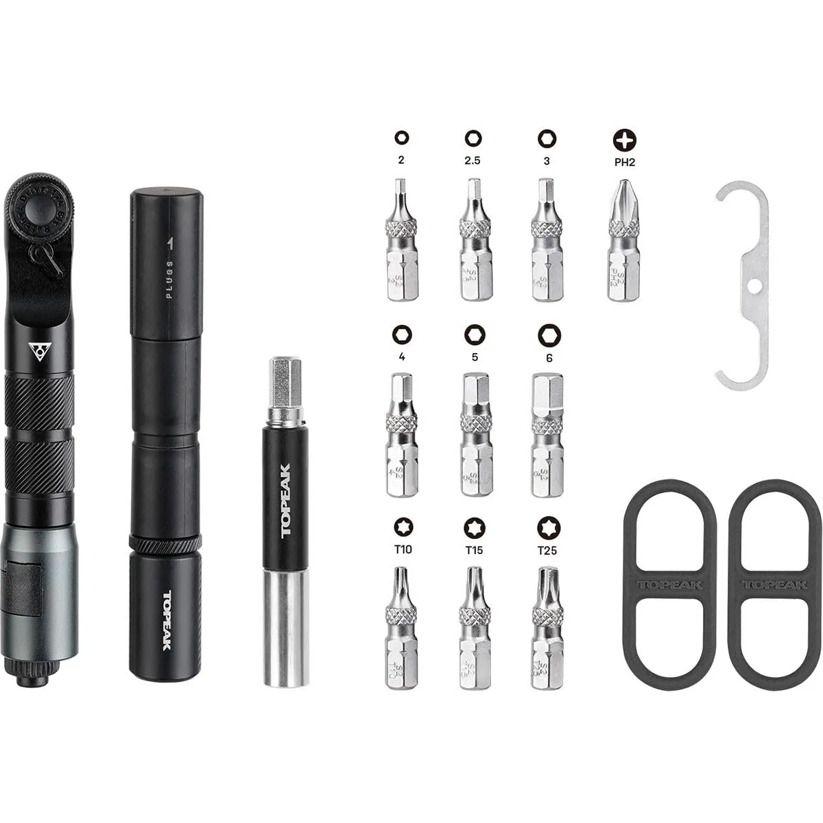 Topeak Ratchet'n Roll Pro Tool Set with CO2 Inflator, Chain Tool, and Tire Repair Kit