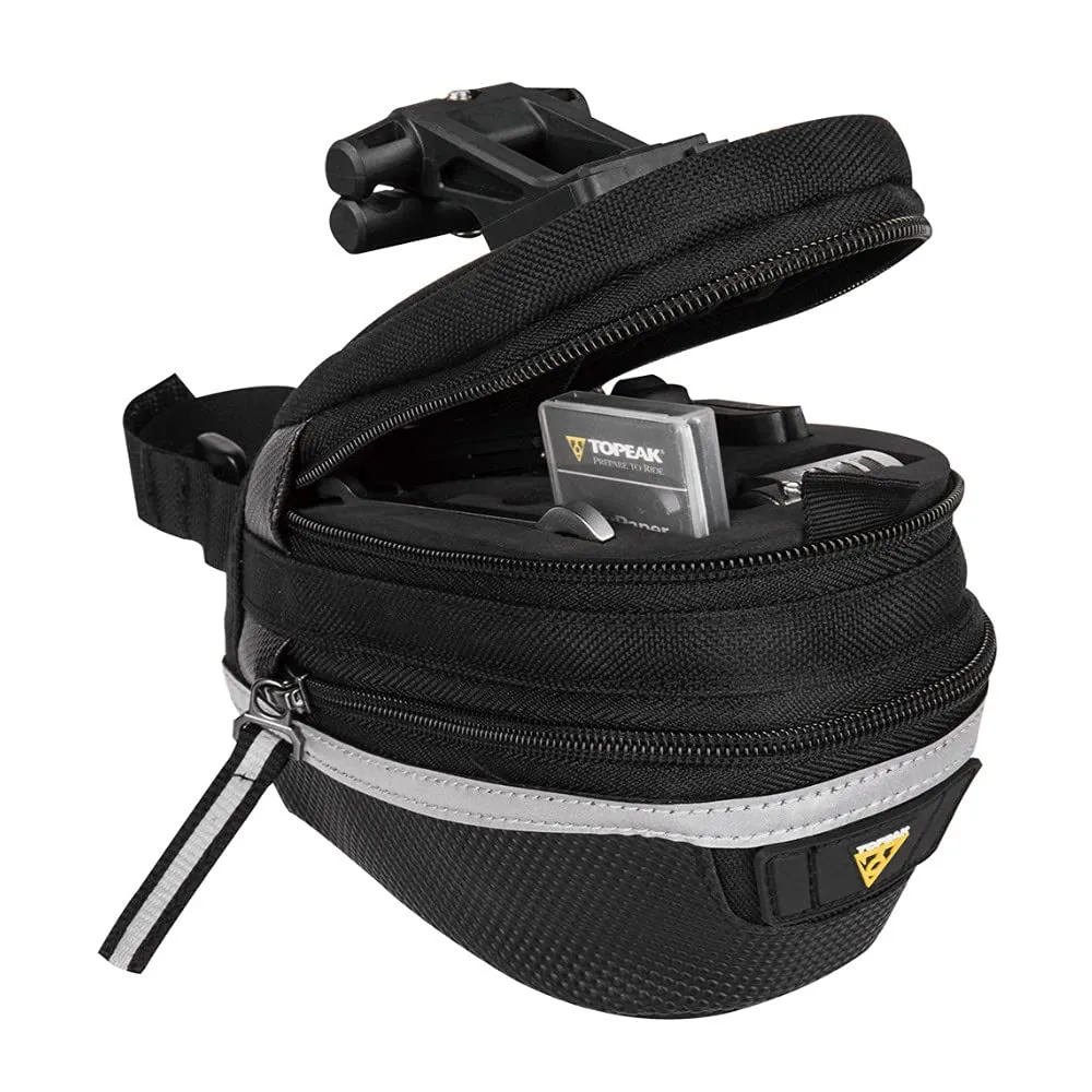 Topeak Survival Tool Wedge Pack II - Durable Bike Repair Kit with 13 Functions, Expands 0.95L to 1.25L