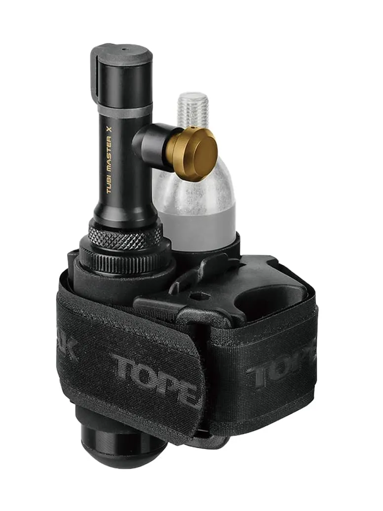 Topeak Tubi Master X Repair Kit - Advanced 2-in-1 CO2 Injector, Black, Durable & Lightweight