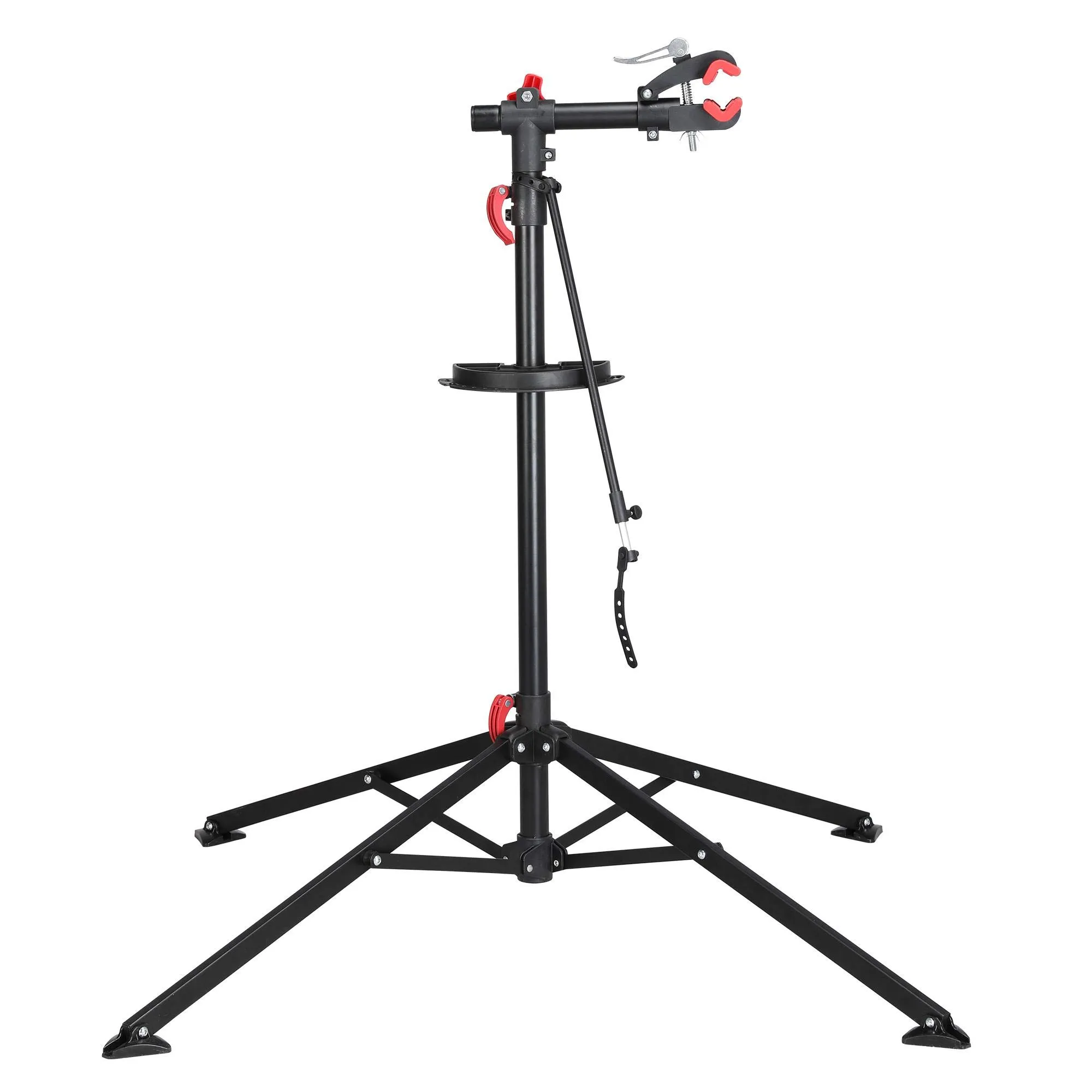 Topeakmart Bicycle Repair Workstand for Road & Mountain Bikes with Quick Release Clamp & Tool Tray