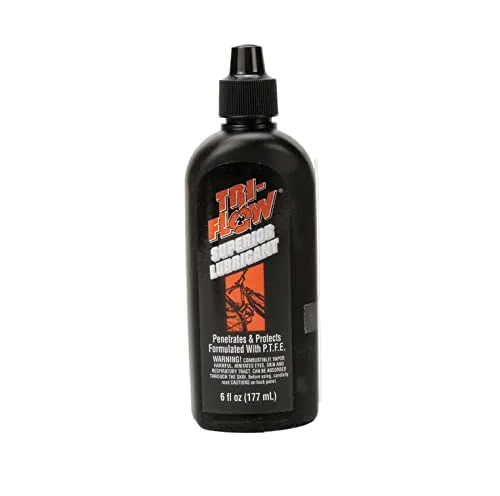 Tri-Flow TF0021060 Superior Lubricant Drip Bottle - 6 oz for Chains, Joints, and Rust Removal