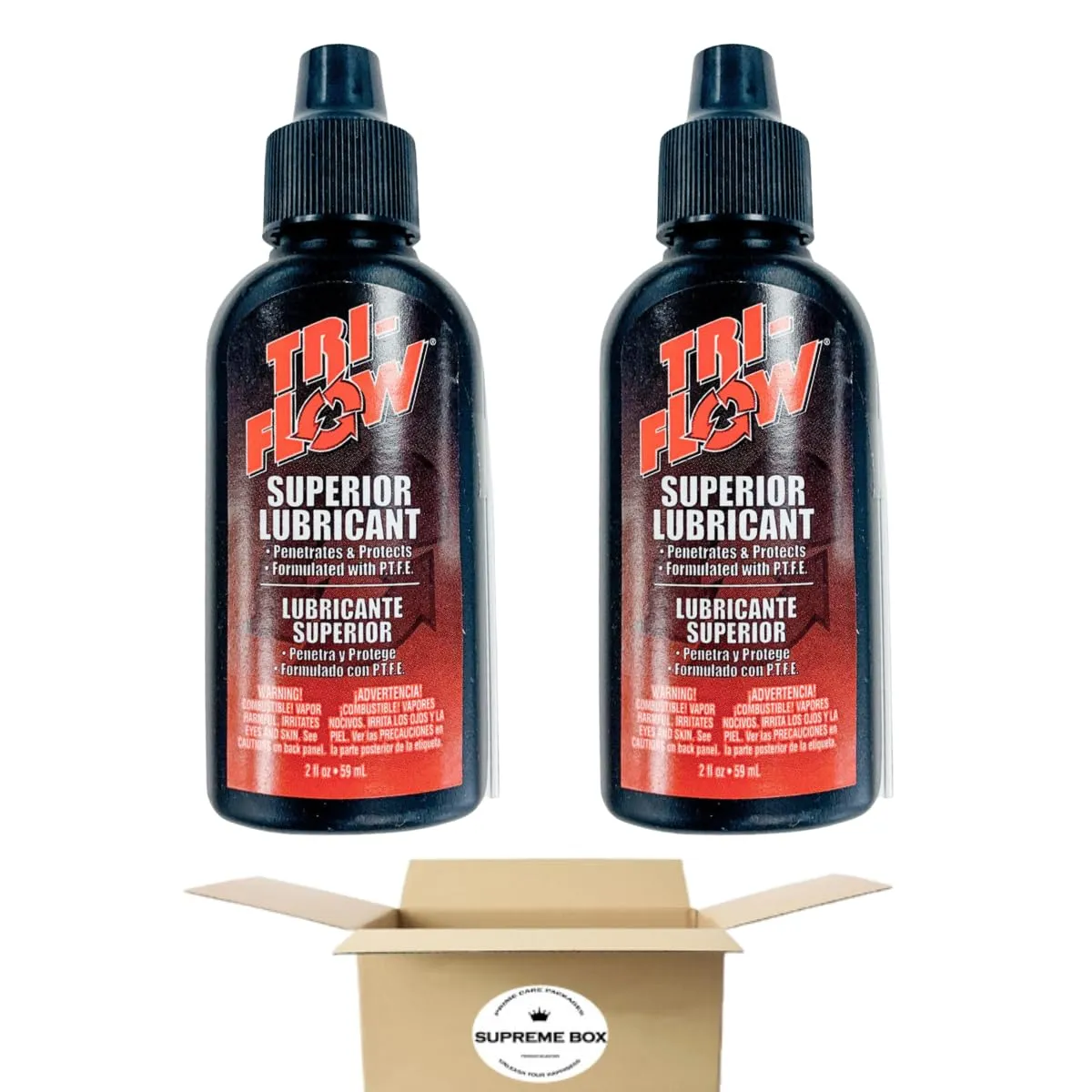 Tri Flow Superior Lubricant 2 oz - Pack of 2, Smooth Cycling Performance & All-Weather Protection