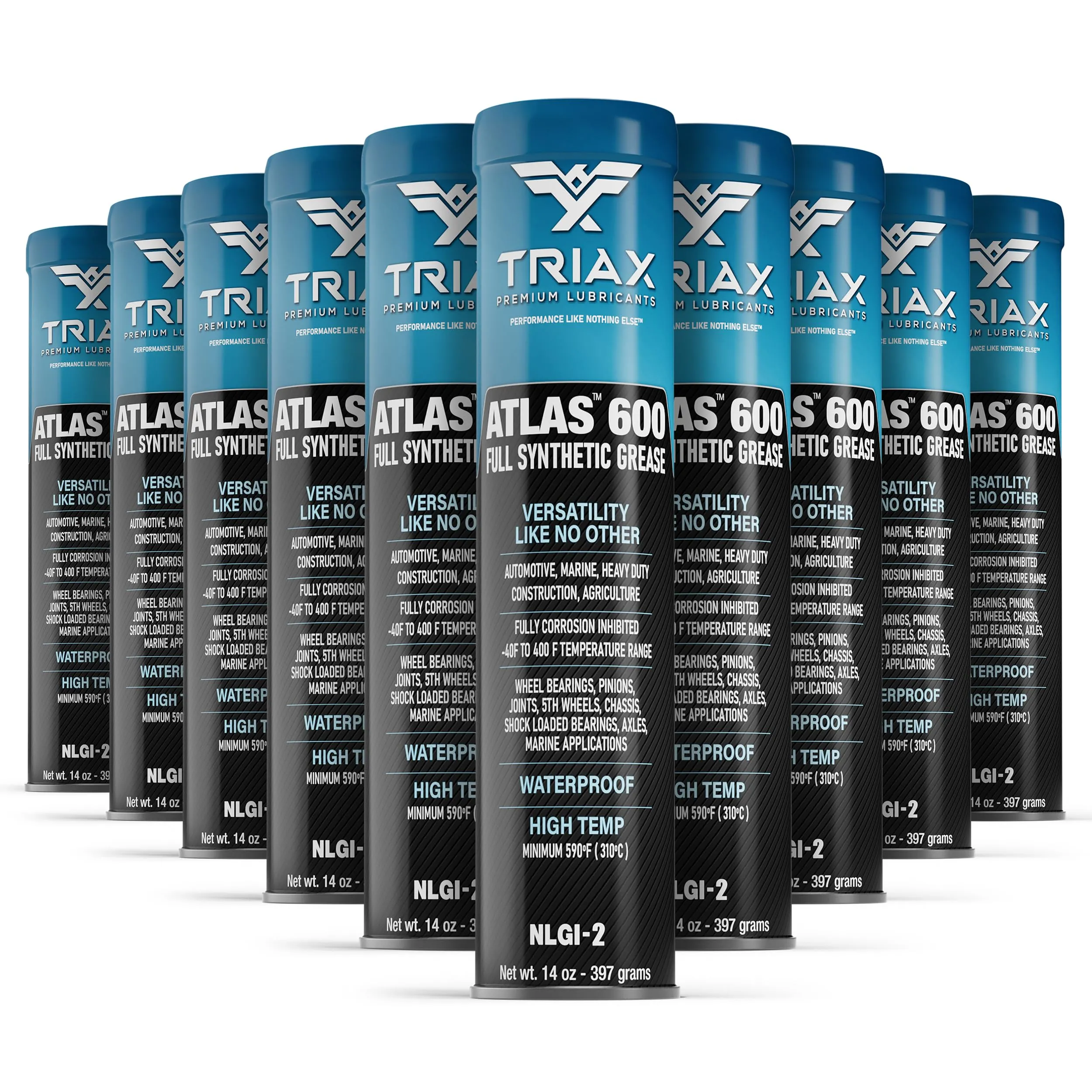 TRIAX Atlas 600 Grease - Synthetic Ultra-Heavy Duty Waterproof for All Bearings & Joints