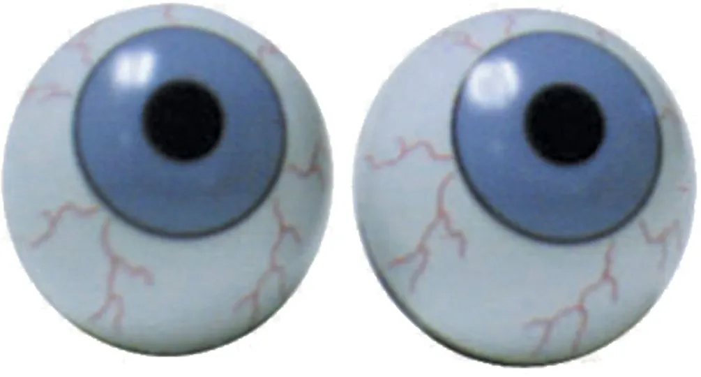 TRICK TOPS Blue Eyeball Valve Caps - Schrader Valve, Perfect for Customizing Your Ride