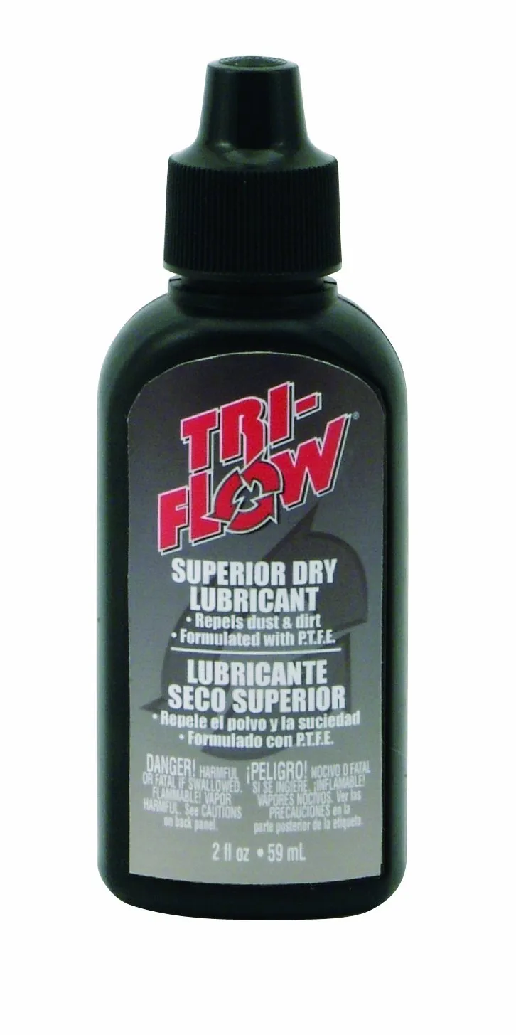 Triflow Dry Chain Lube 2-Ounce Non-Aerosol Drip Bottle - Ideal for Smooth Lubrication