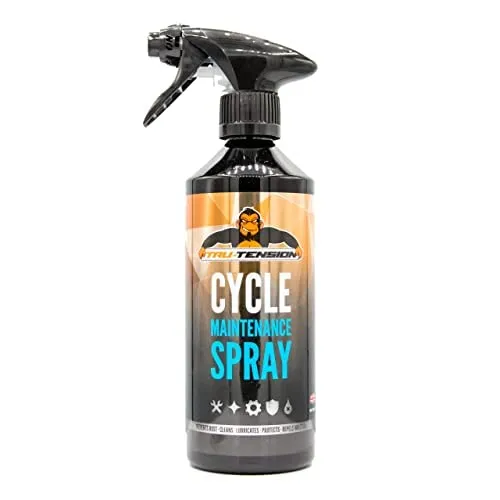 Tru-Tension Cycle Maintenance Spray - Hydrophobic Bike Degreaser, Protects Paintwork, Red 500ml