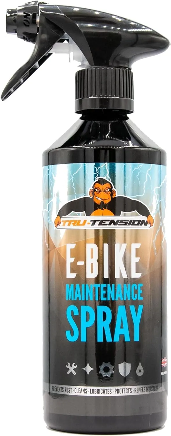 Tru-Tension E-Bike Maintenance Spray - Chain Degreaser, Moisture Repellant & Rust Protector
