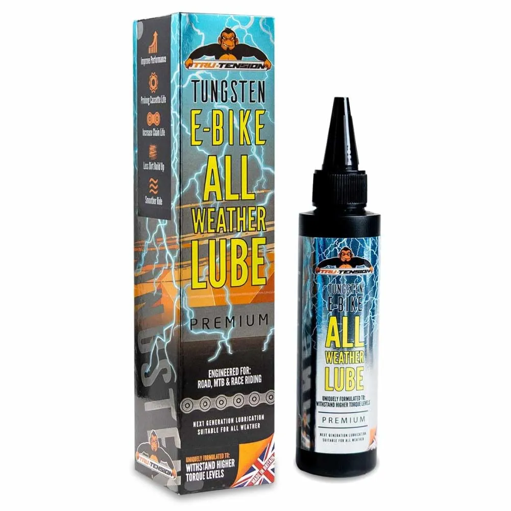 Tru-Tension Tungsten E-Bike Chain Lube 50ml - Weather-Resistant, Effective for All Bike Types