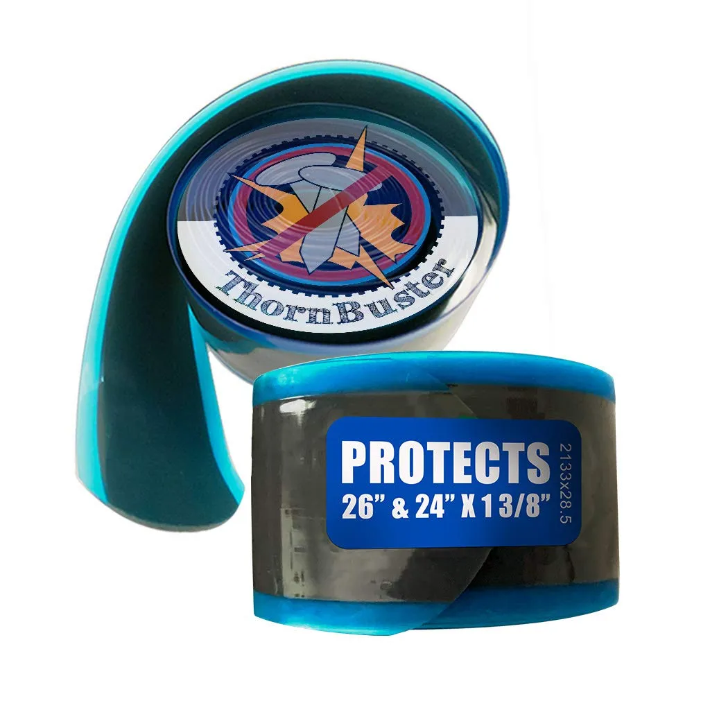 Tube Protector Bike Tire Liner - Hybrid Blue 26 x 1 3/8” / 24 x 1 3/8” / 700c x 25 - Stop Flats