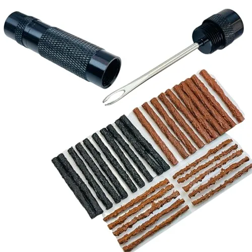Tubeless Bike Tire Repair Kit - Emergency Tool for Road & Mountain Bikes, Includes 30 Bacon Strips