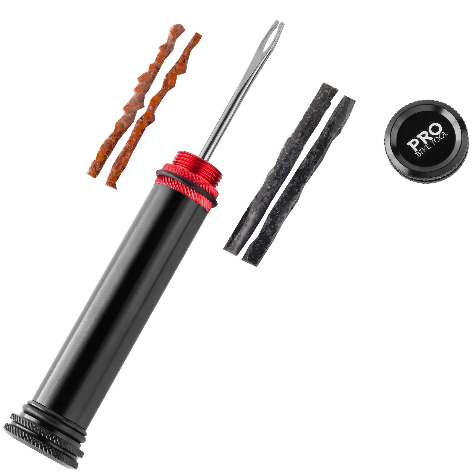 Tubeless Bike Tire Repair Kit - Handlebar Insert for MTB & Road Bicycle Tires - Quick Flat Fix
