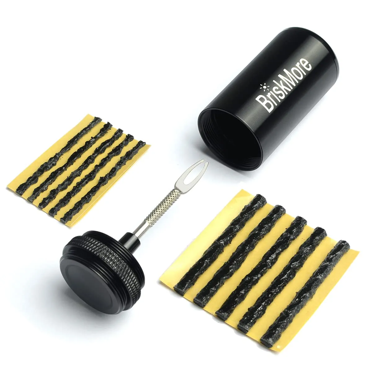 Tubeless Bike Tire Repair Kit for MTB and Road Bicycles, Includes Storage Canister & Tools