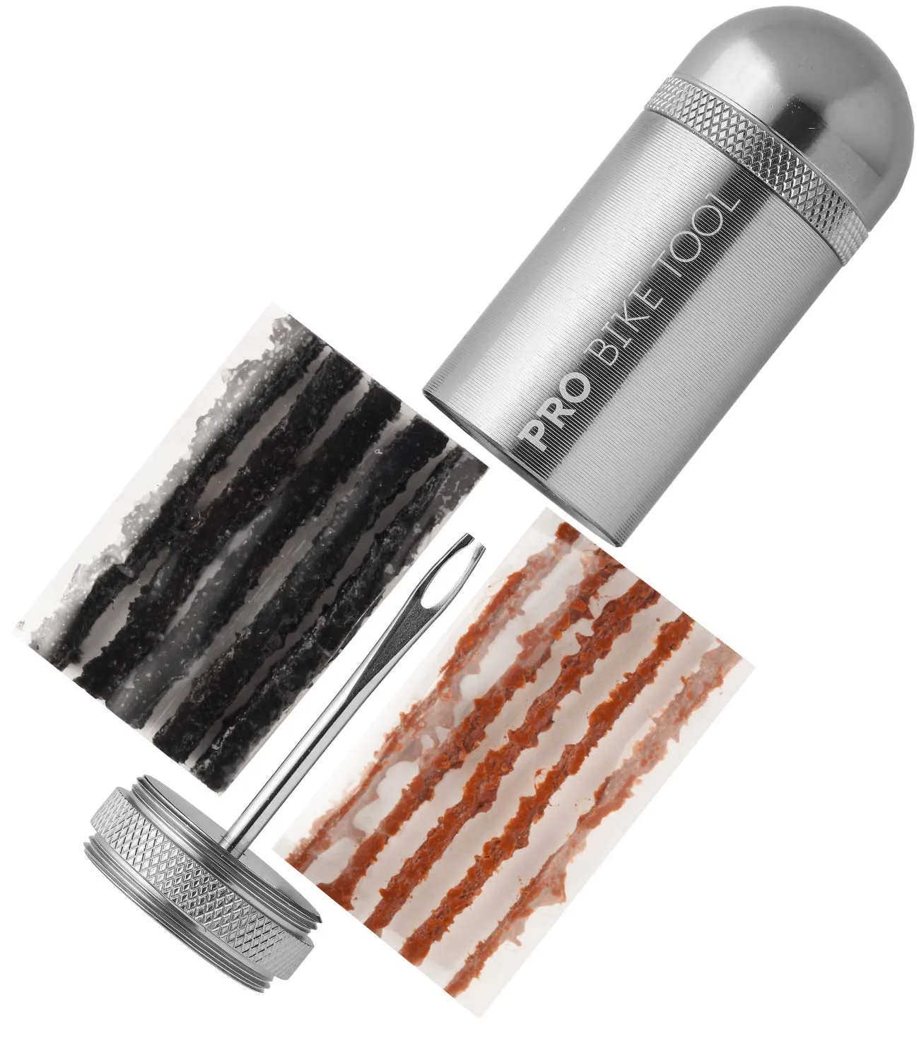Tubeless Bike Tyre Repair Kit for MTB and Road Bikes - Quick Puncture Fix with Storage Can