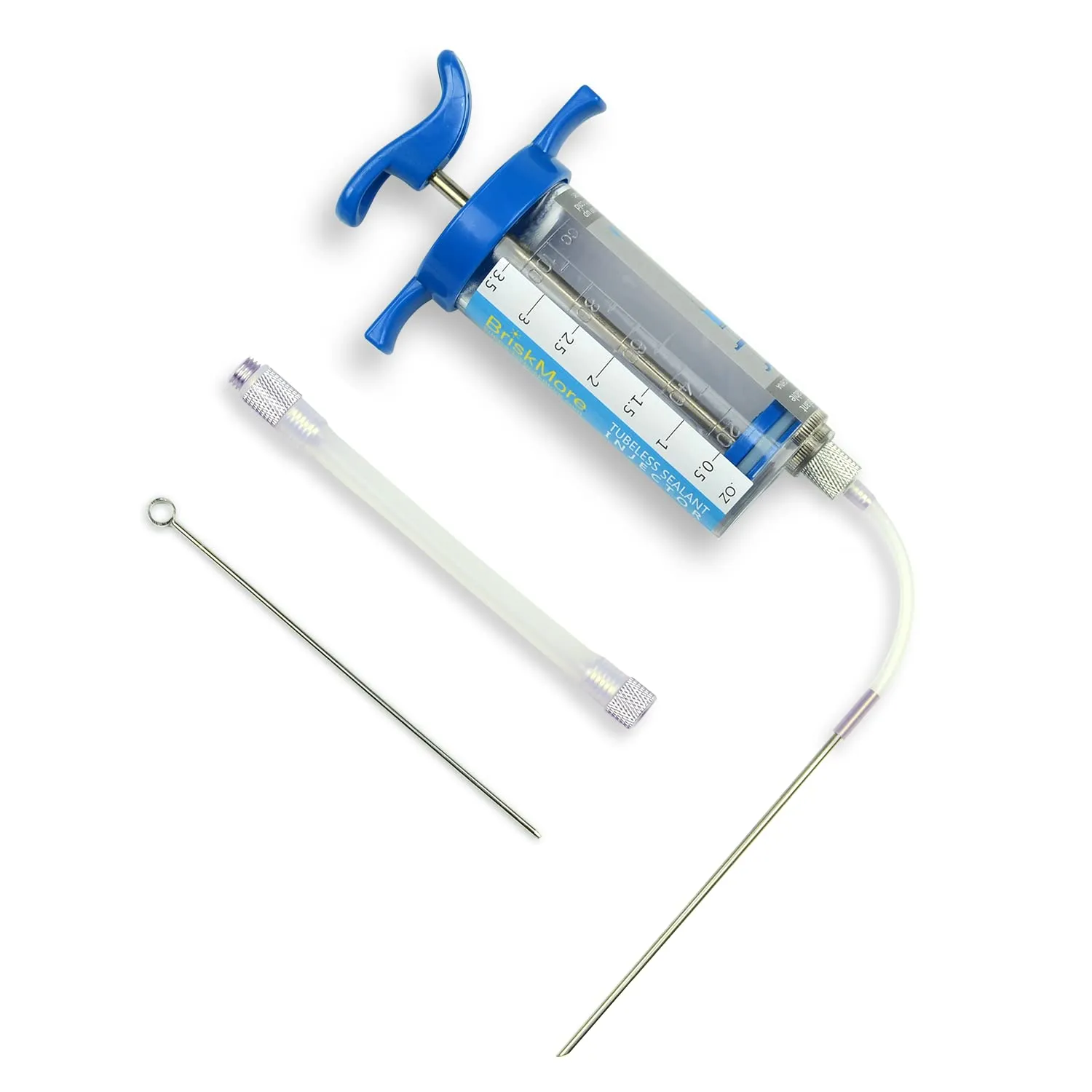 Tubeless Sealant Injector for Bike Tires, 100cc Capacity, Compatible with Presta & Schrader Valves