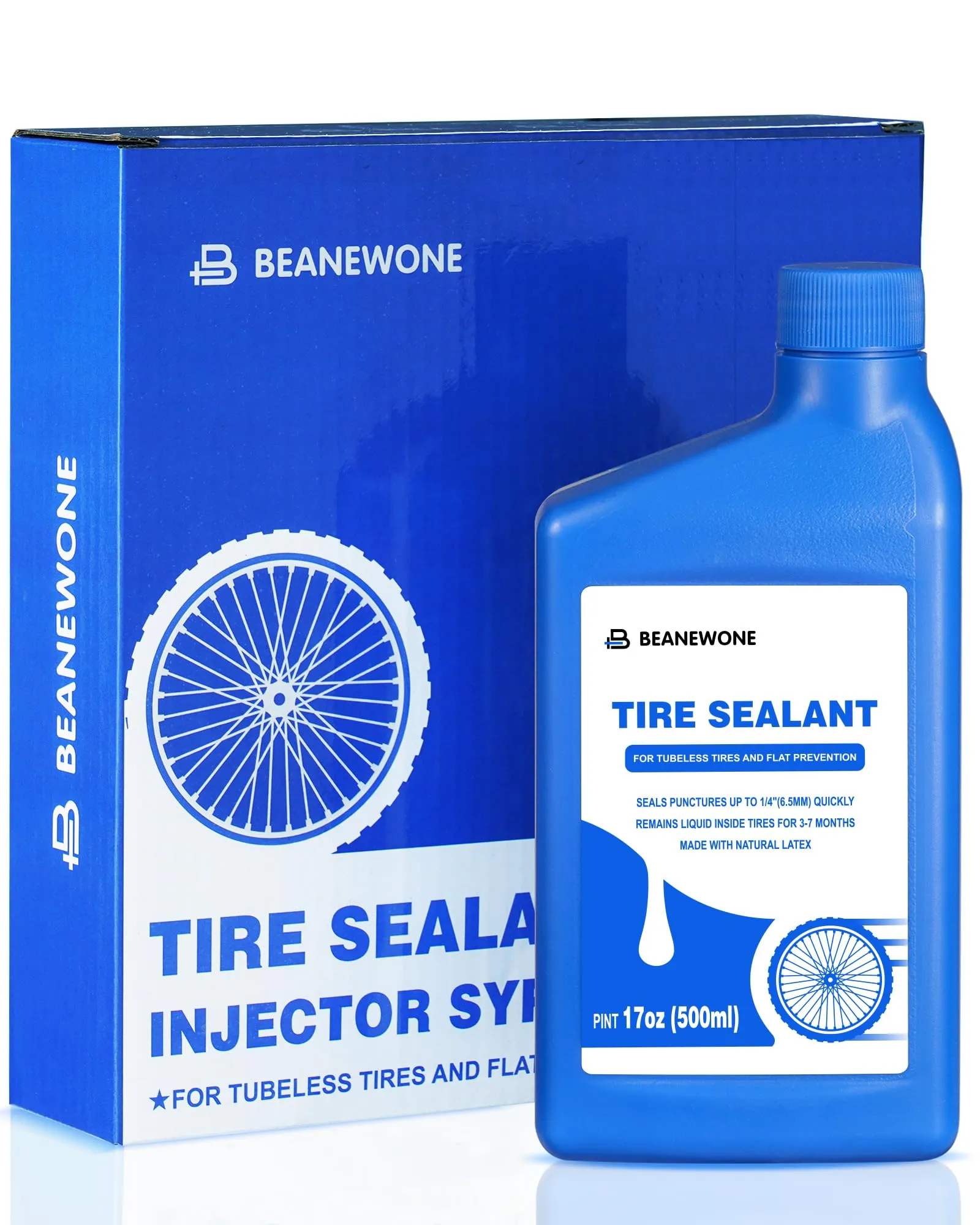 Tubeless Tire Sealant 500ML - Long-Lasting MTB, Road, CX & Gravel Bike Sealant by Beanewone