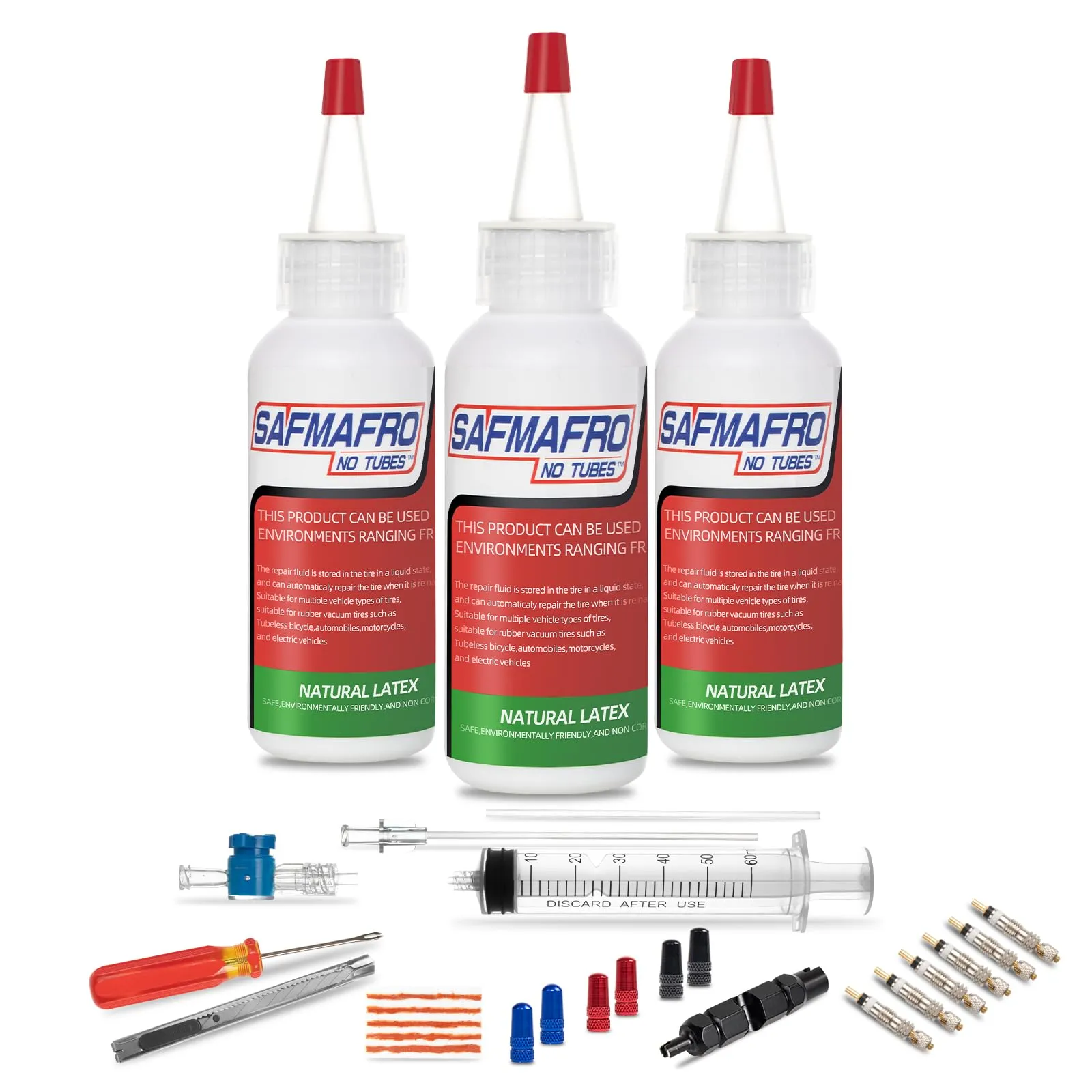 Tubeless Tire Sealant Syringe Set for MTB, Road, CX & Gravel