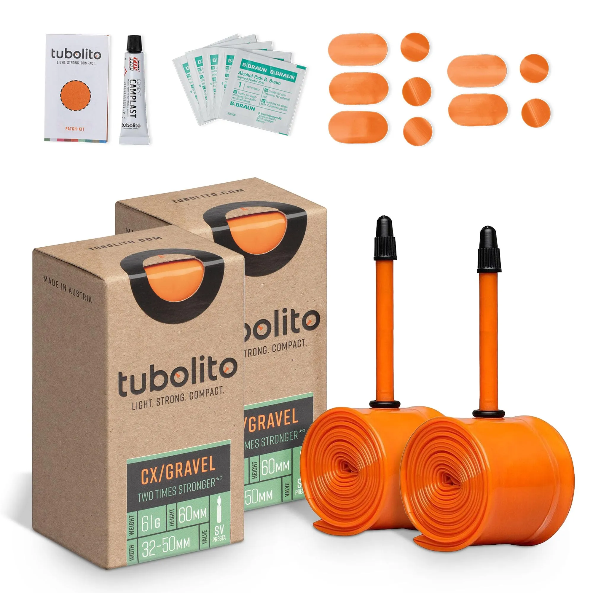 Tubolito CX/Gravel 700C x 32-50mm, 42mm/60mm Presta Valve