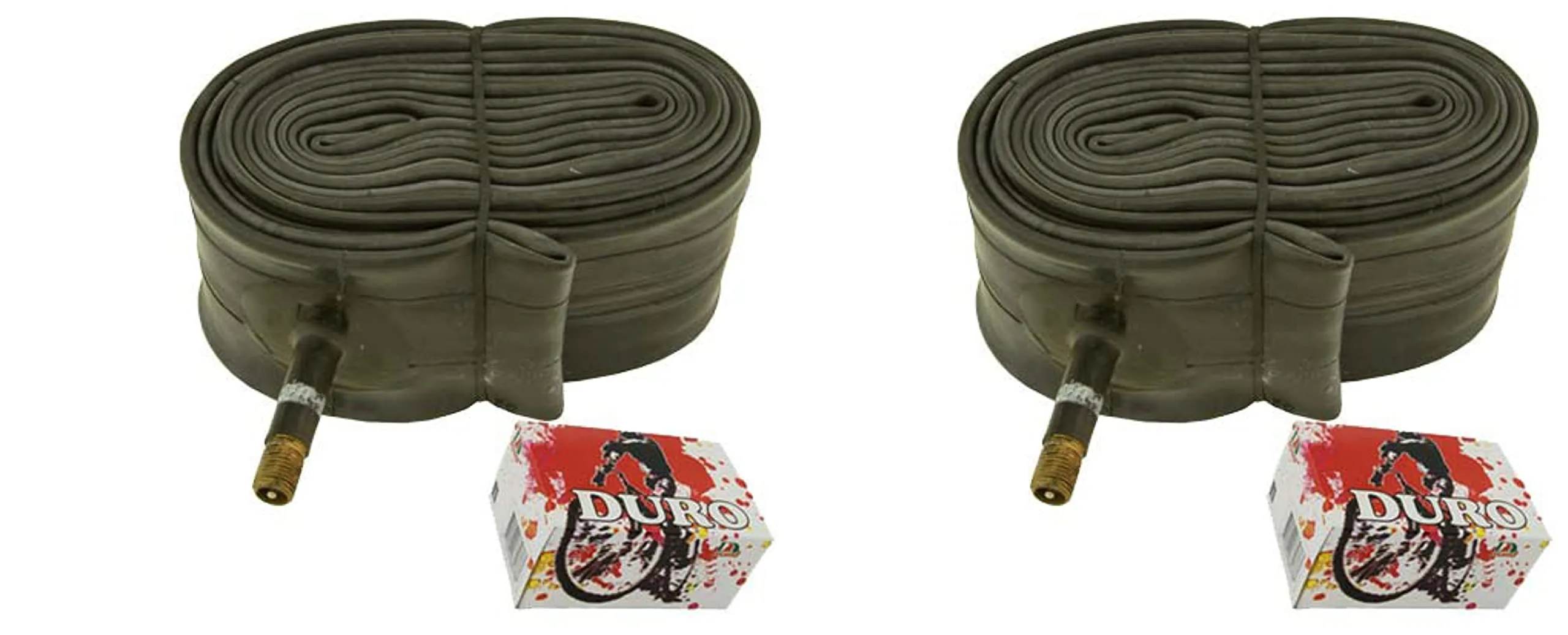 Two Duro Bike Tubes 29 x 2.25/2.35/2.50 with 33mm Schrader Valve - Durable Bicycle Equipment