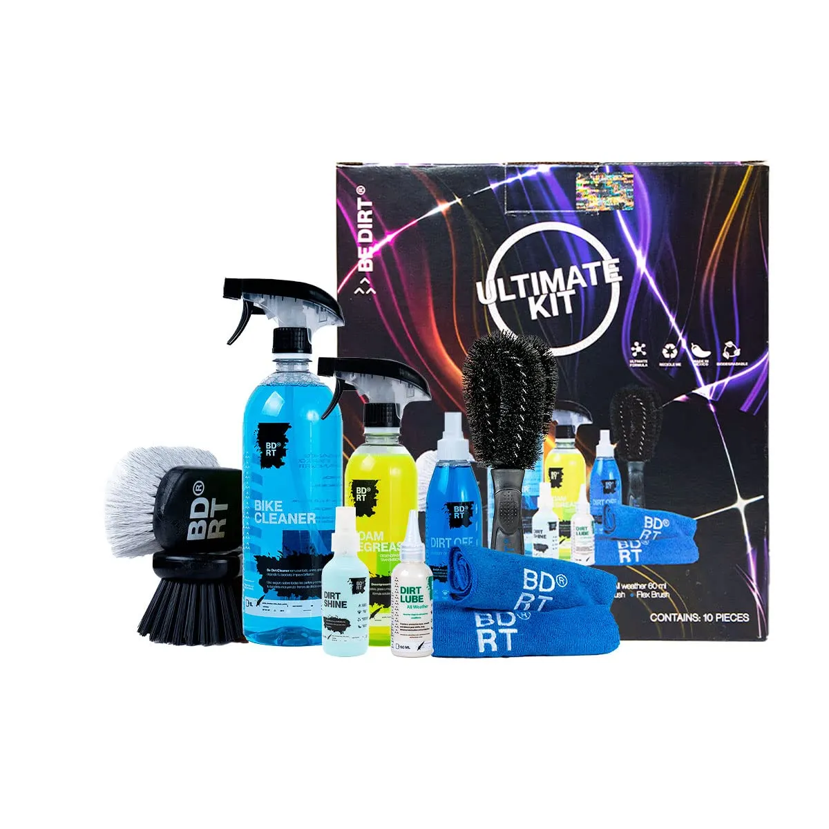 ULTIMATE KIT PLUS Bicycle & Motorcycle Washing Kit with Eco-Friendly Additives by BDRT