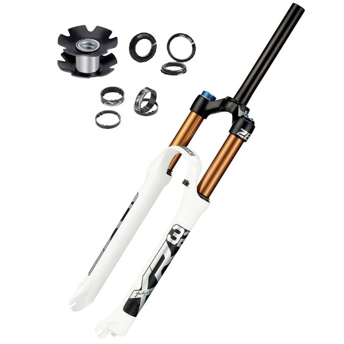 Ultra-Light Mountain Bicycle Suspension Forks 26/27.5/29 Inch with 120mm Travel and Quick Release