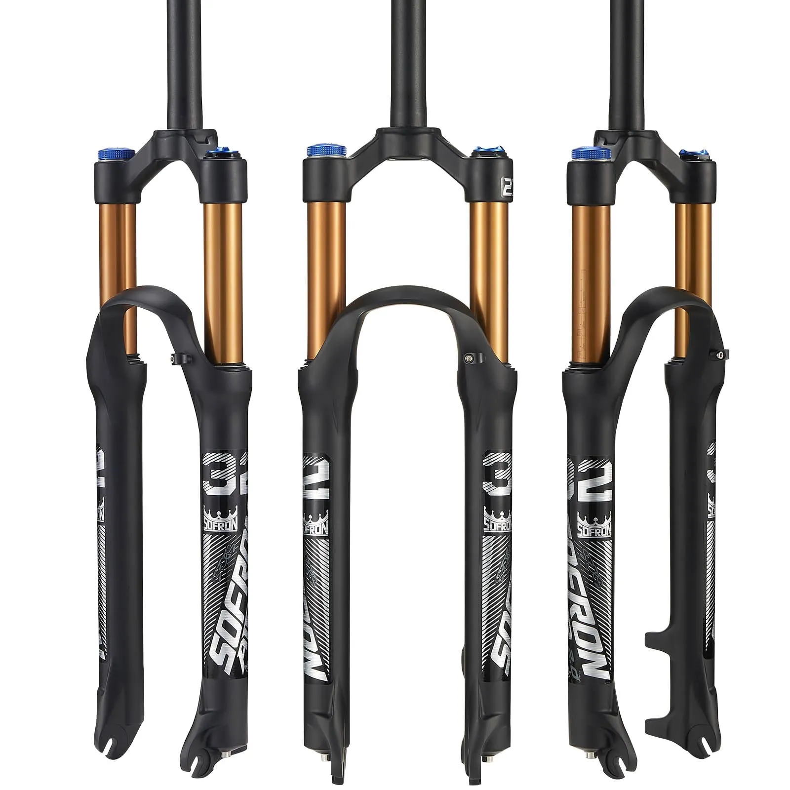 Ultra-Lightweight MTB Suspension Fork 100mm Travel, 28.6mm Tube, Magnesium Alloy, 27.5 Inch
