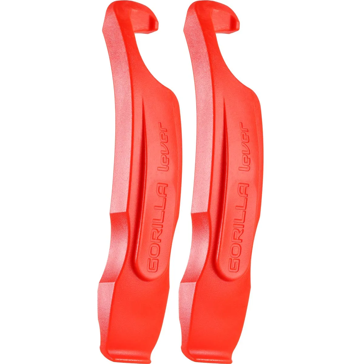 Ultra Strong Bike Tire Levers - 2 Pack - Lava Red - Gorilla Force - Comfortable & Durable