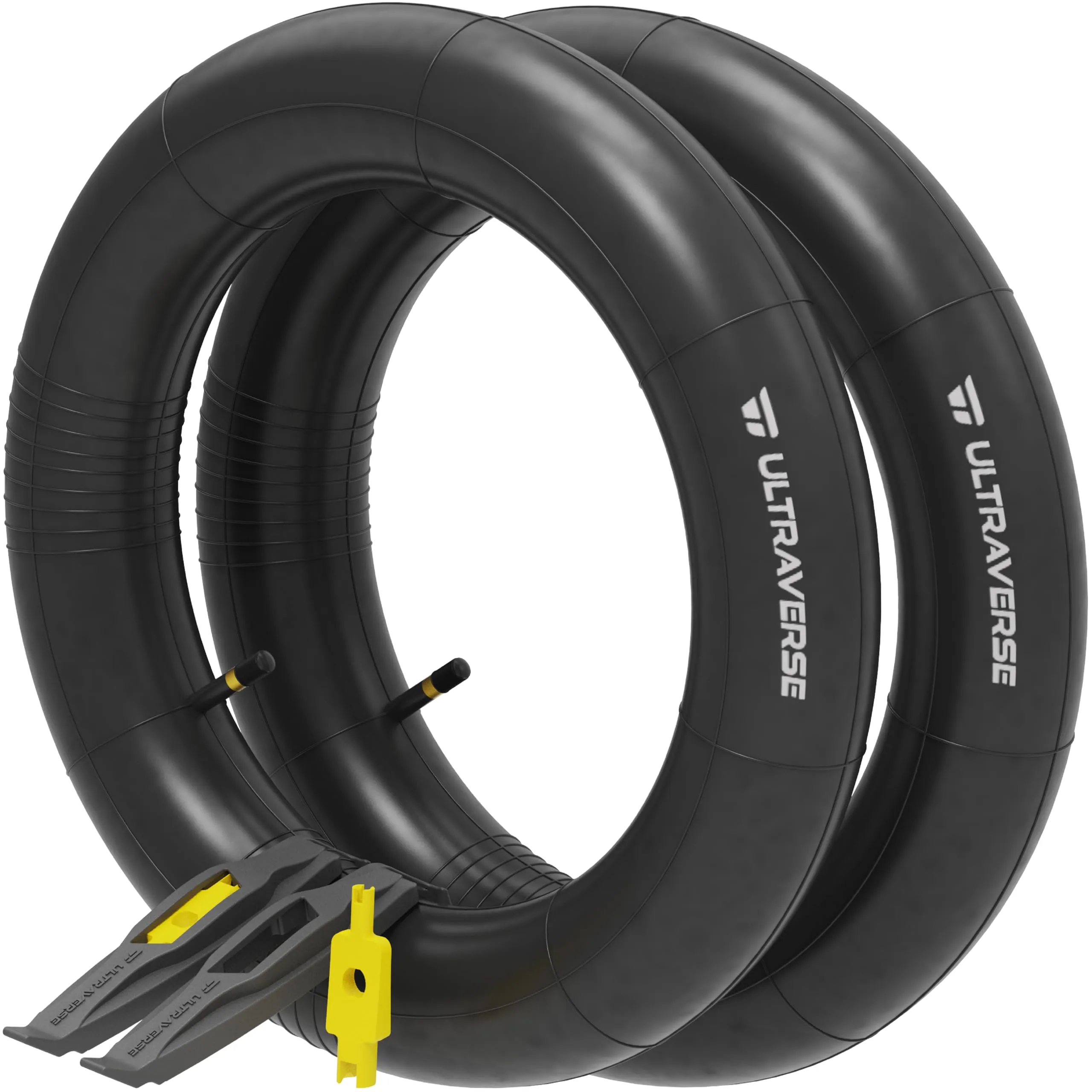 Ultraverse 26 x 4.0 Inner Tube Set with Schrader Valve - Durable & Reliable for Mountain & E-Bikes
