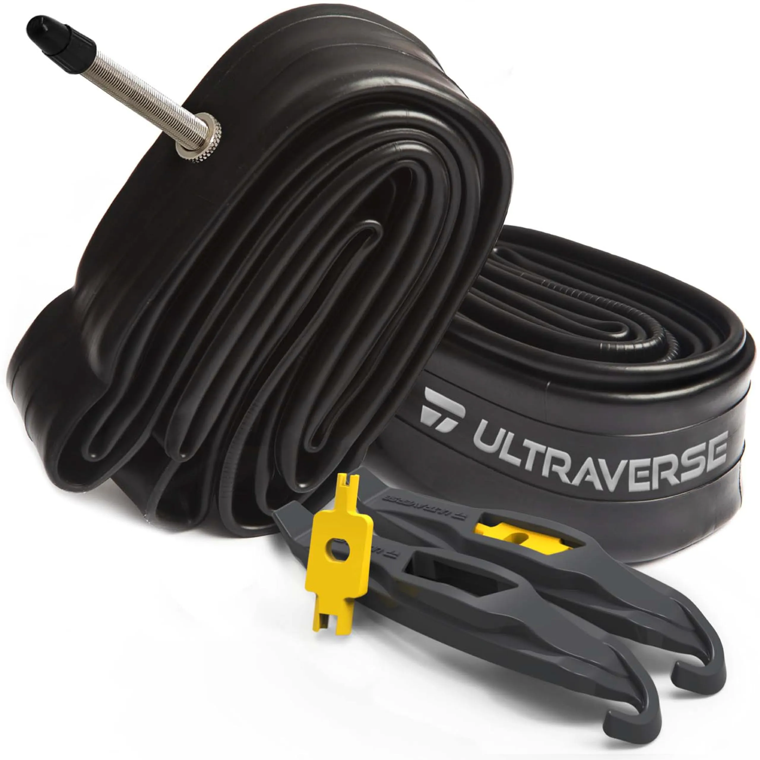 Ultraverse Bike Inner Tube Set for 26' & 27.5' Tires - Presta Valve, Puncture Resistant, Set of 2