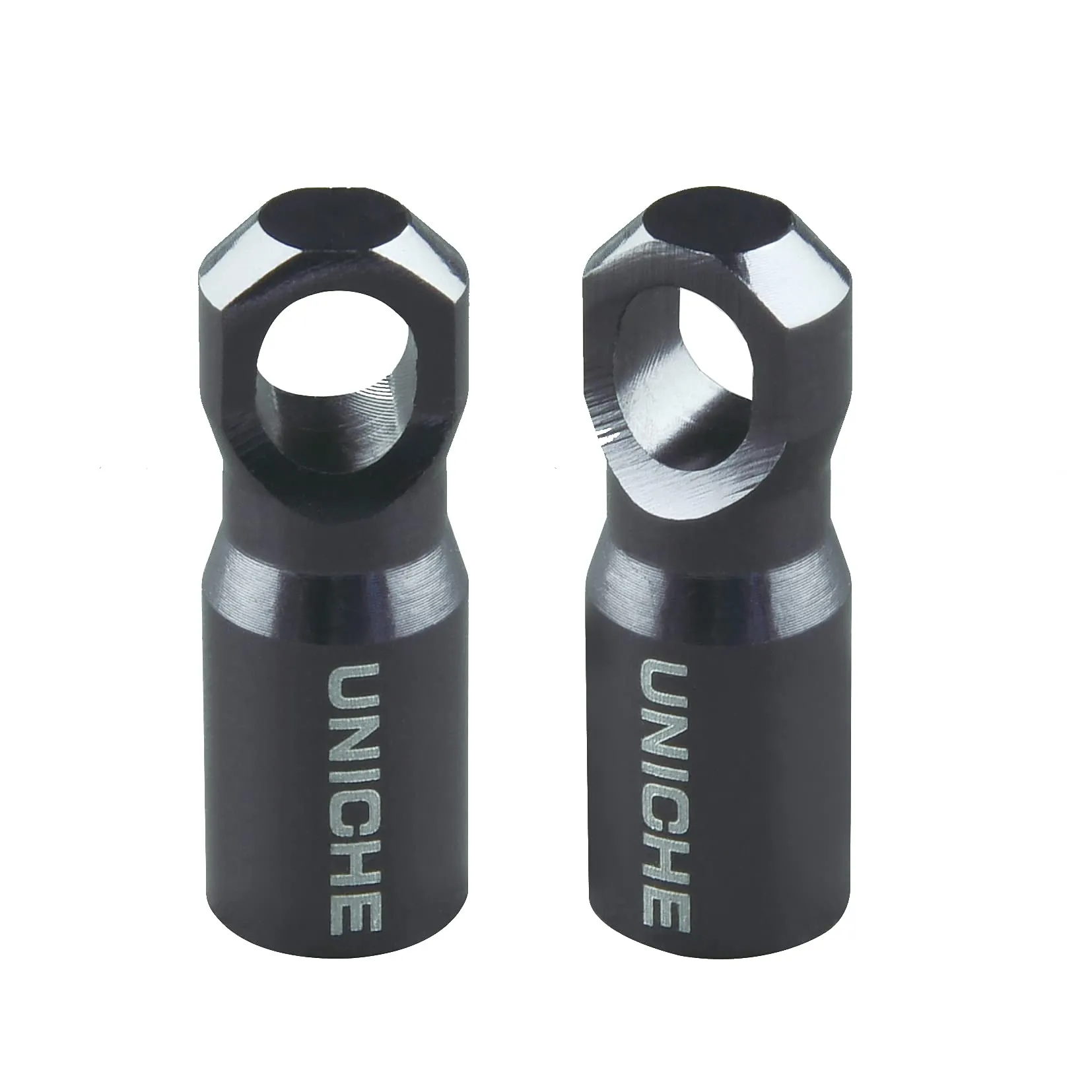 UNICHE Bike Presta Valve Cap with Core Remover - Durable CNC Aluminum Alloy, Grey Color