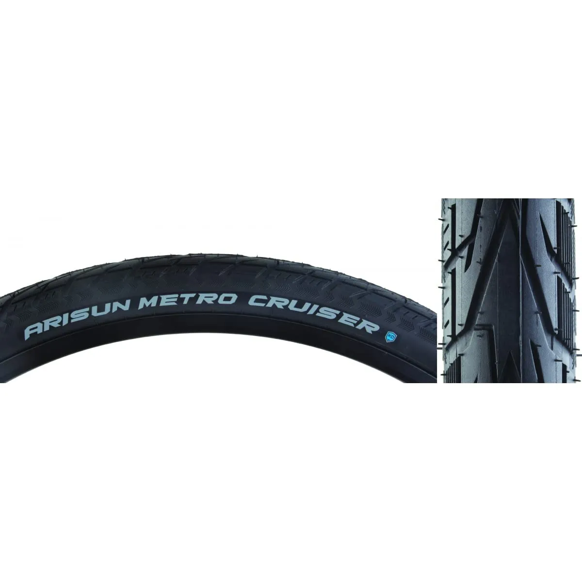 Unisex Adult Arisun Metro Cruiser City Bicycle Tyres, Black, 28' 700x38C 40-622