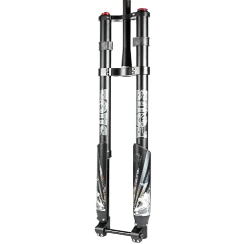 Universal 20-26 Inch Fat Air Front Fork for Mountain and Snow Bikes - 160mm Damping, Tapered