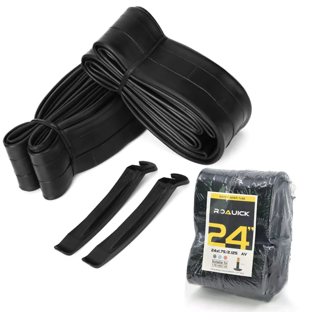 Universal Bike Butyl Inner Tubes for Road, Mountain & Junior Bikes - Sizes 12' to 26' - 32mm Schrader Valve (2Pcs)