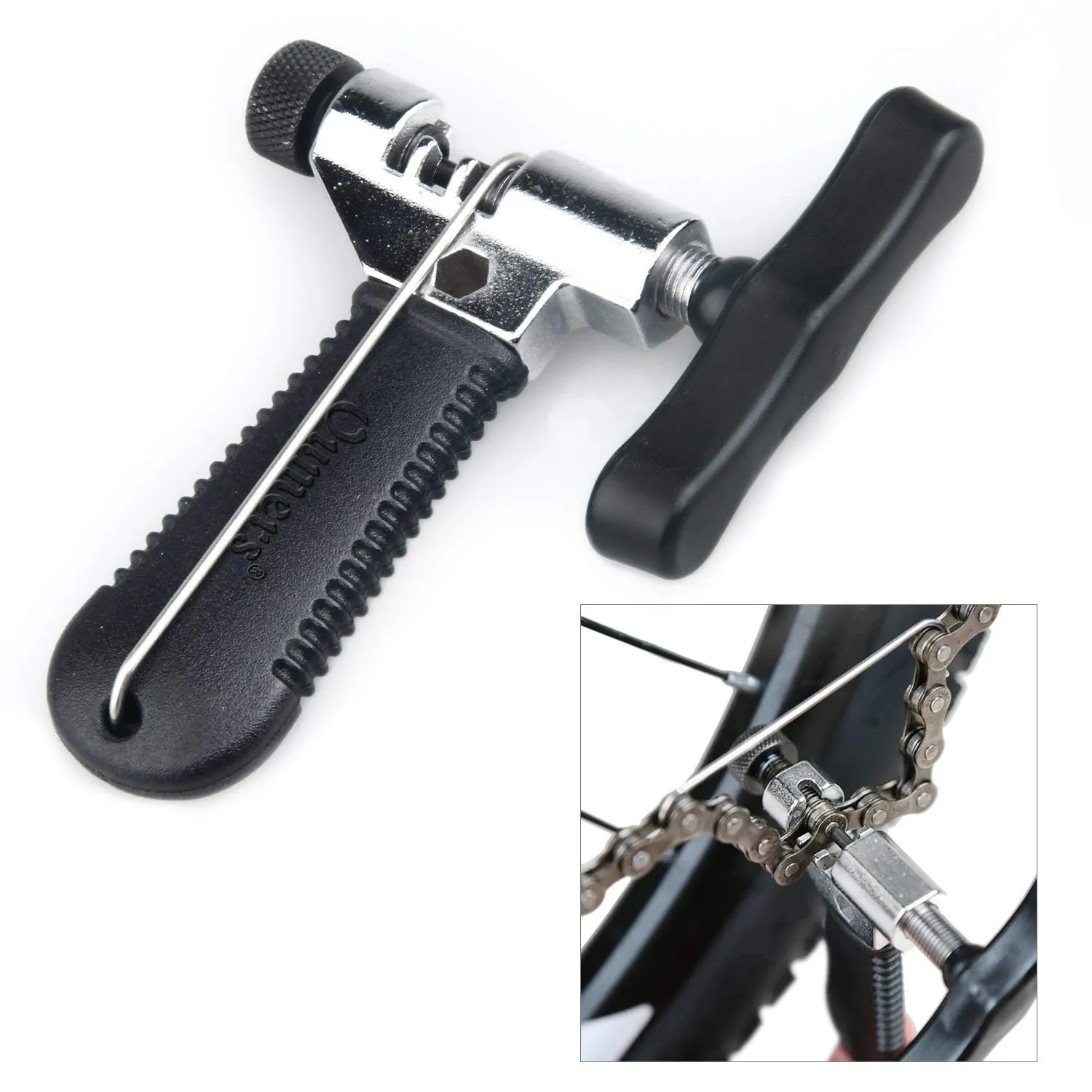Universal Bike Chain Tool - Durable Chain Breaker for 7/8/9/10 Speed Bicycles with Chain Hook