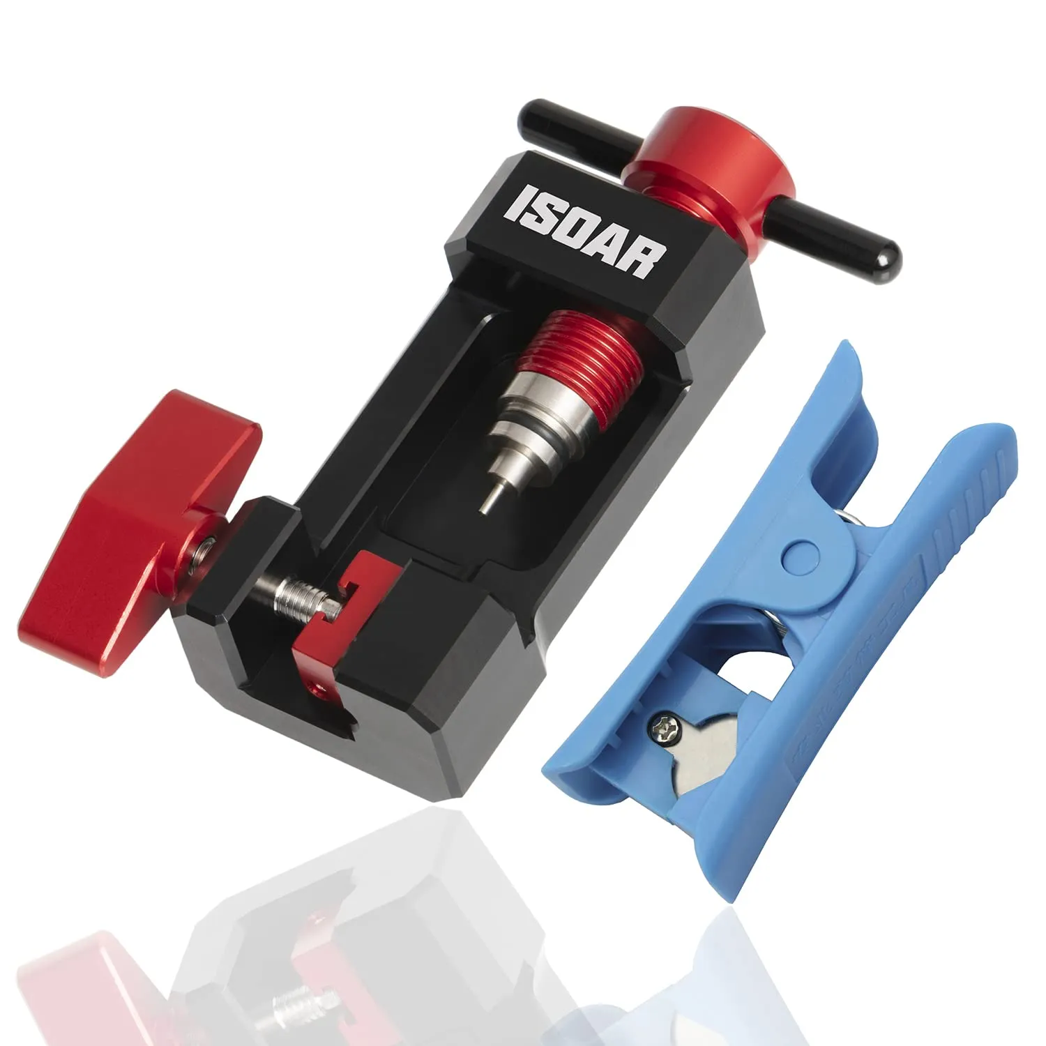 Upgraded Needle Driver Tool for Bicycle Hydraulic Hose with Hose Cutter & Olive Banjo Set