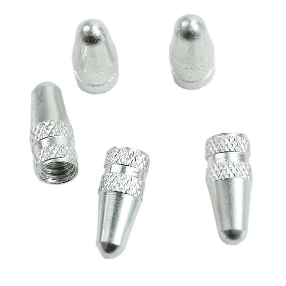 Valve Caps for Bike Presta Wheel Tyre - 5 Pack Black Aluminium Dust Covers by fxwtich