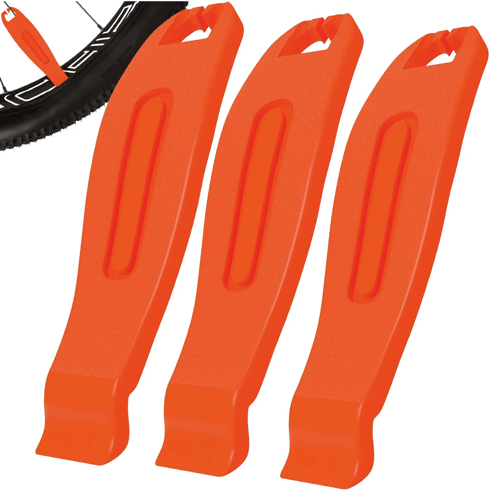 VANSIHO 3 PCS Bike Tire Lever Set - Durable Ergonomic Plastic Levers for Road, MTB, BMX & Electric Bikes