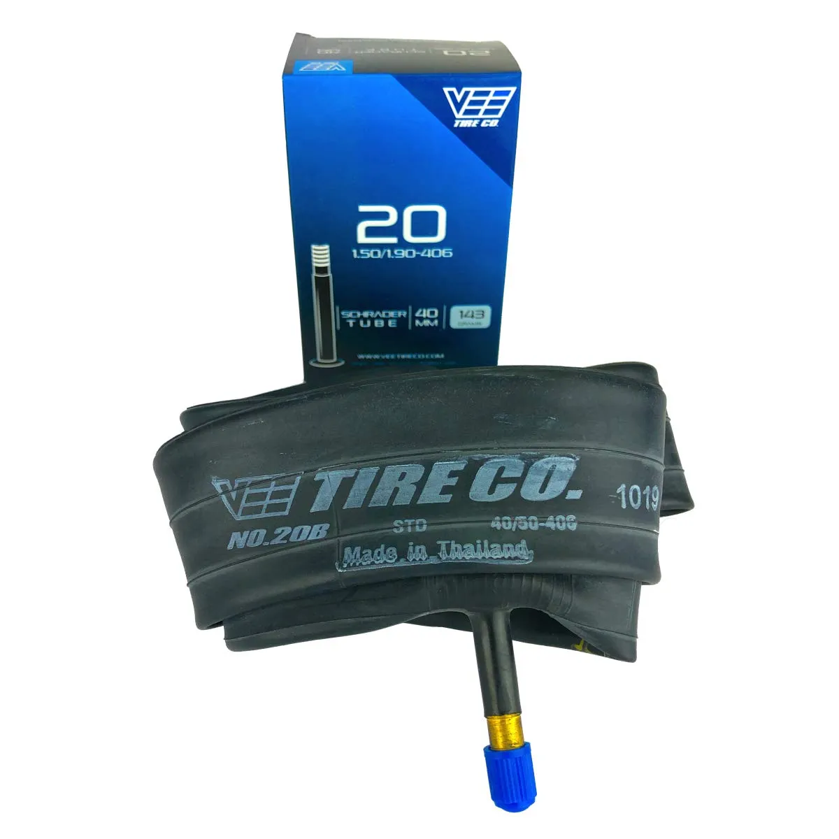 Vee Tire 20x1.50 Inner Tubes Pair with 40mm Schrader Valves - Multi-Fitment for 20' Bikes