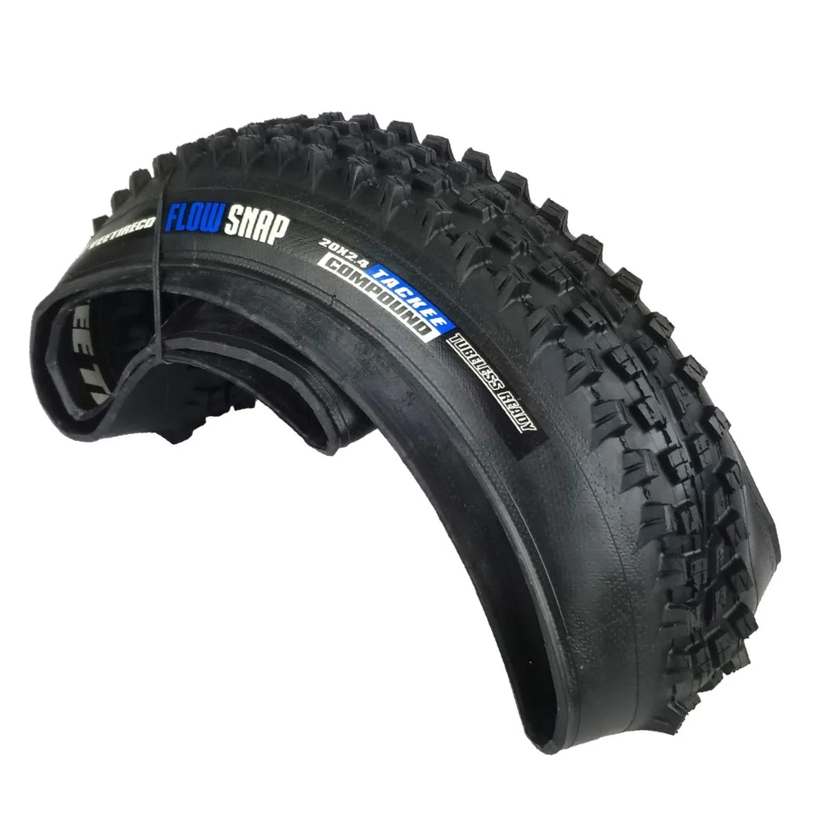 Vee Tire 20x2.40 Flow Snap Tubeless Mountain Bike Tire - Black, Folding Bead, Enduro Core