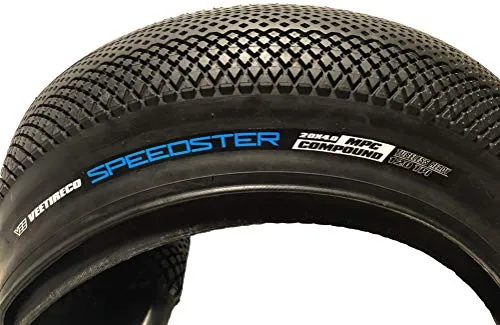 Vee Tire 20x4.0 Speedster Junior Fat Tire - Tubeless Ready Folding Bead for Junior Bikes, Black